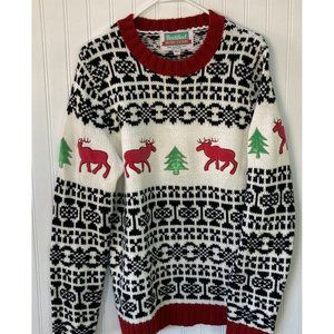 Festified Holiday Clothing Mens Acrylic Wool Blend Holiday Christmas Sweater-L